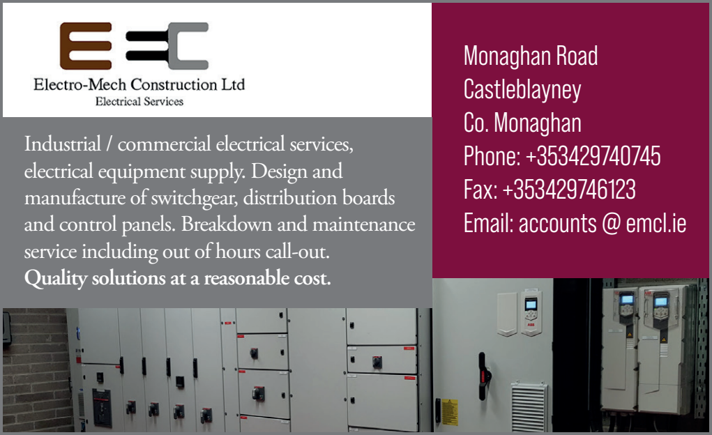 Electro-Mech Construction — supplied sponsor advertisement artwork